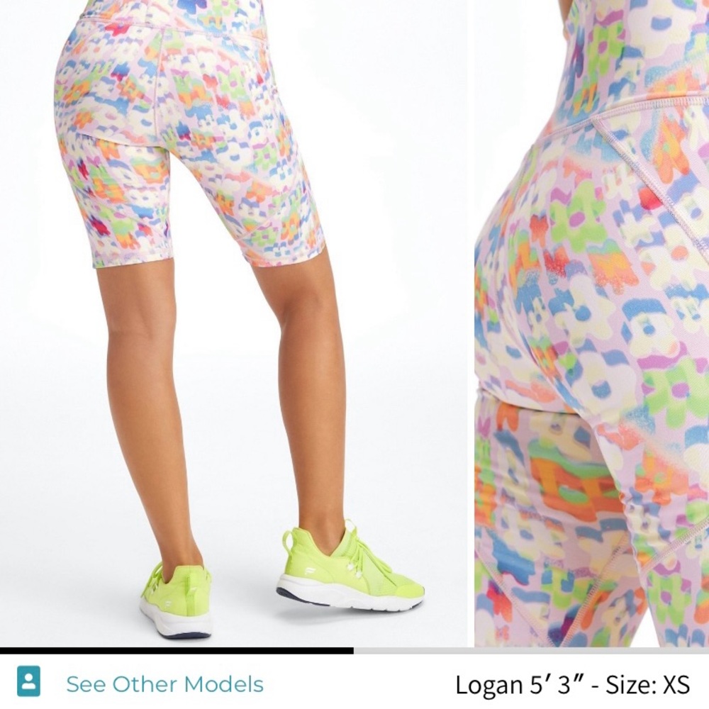 Fabletics Patterned Active Shorts - Picture 3 of 3